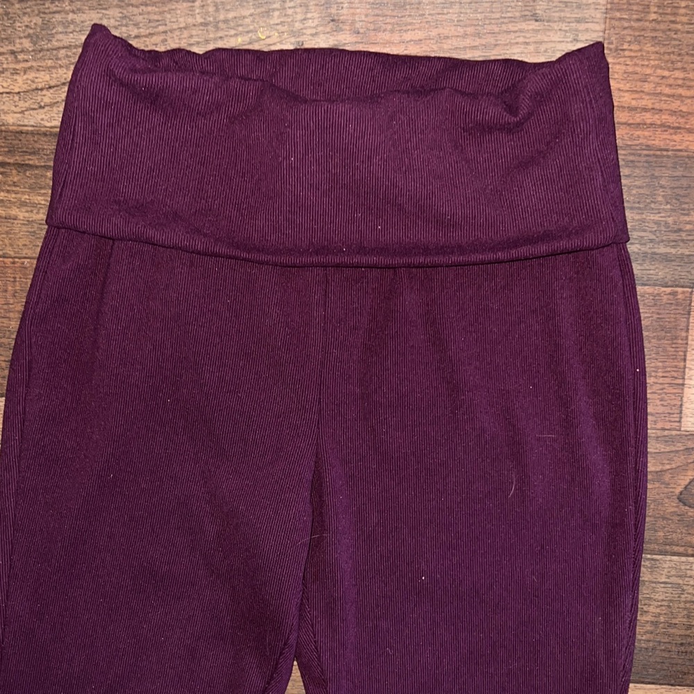 No Boundaries Purple Flare Pants - Picture 4 of 5